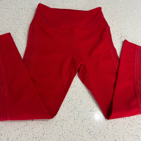 Free People Movement Leggings Vibrant Candy Red Womens Leggings Size XS EUC - Picture 5 of 13